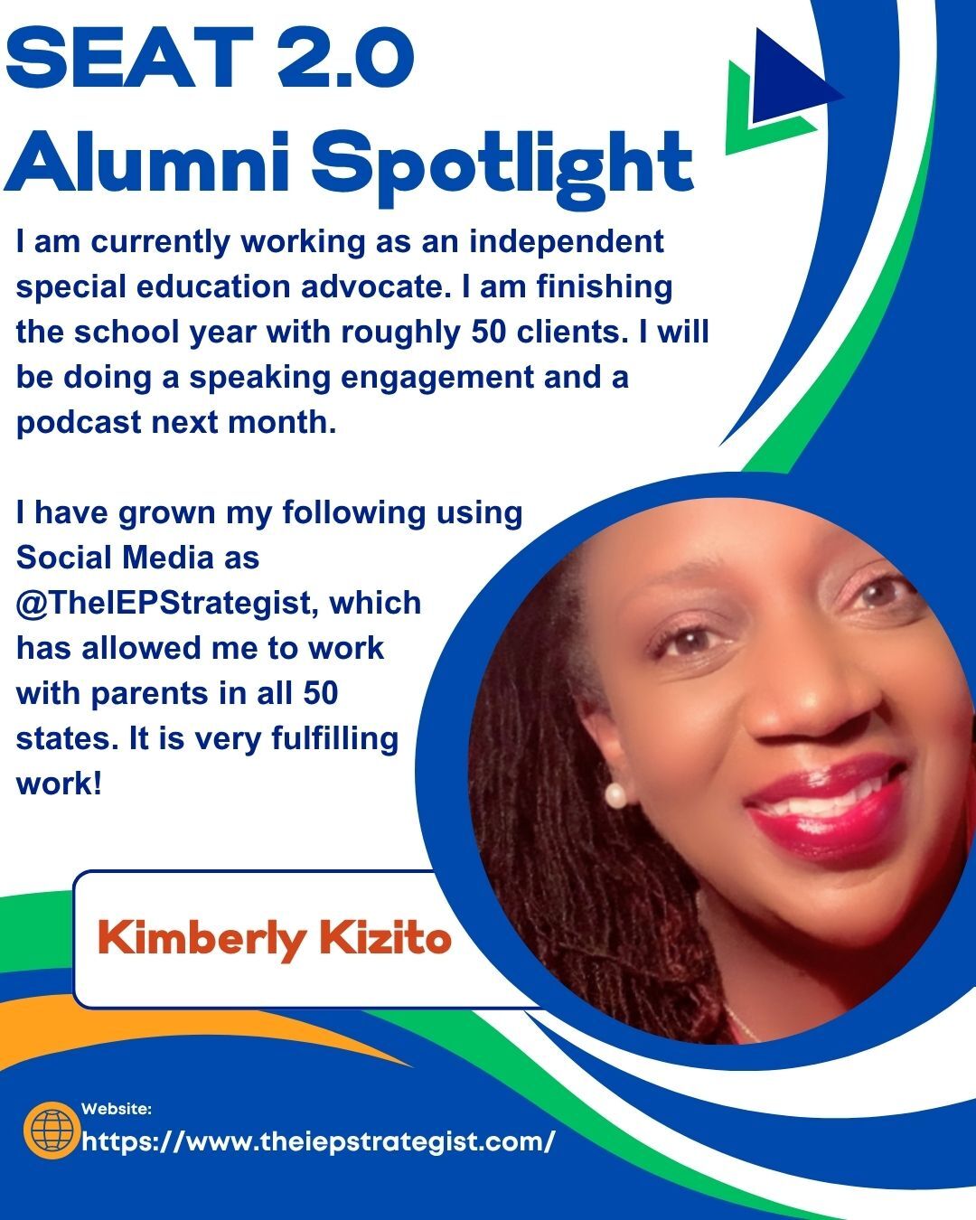 SEAT 2.0 Alumni Spotlight: Kim Kizito