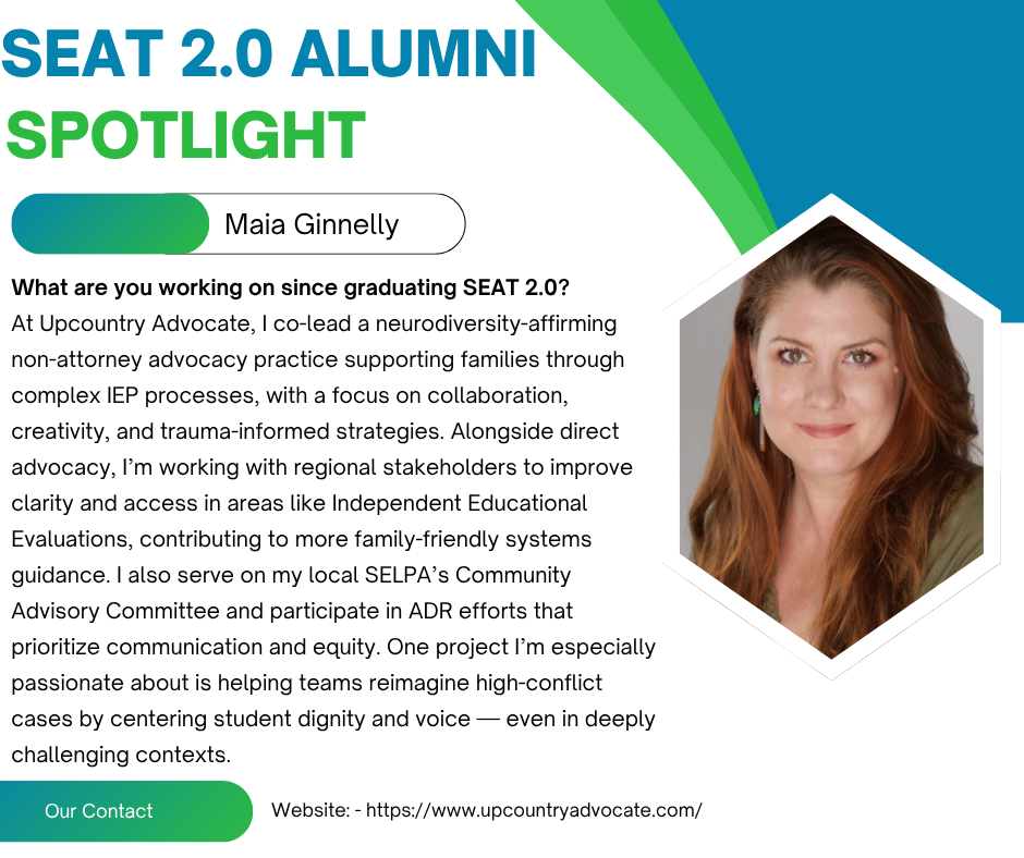 SEAT 2.0 Alumni Spotlight: Maia Ginnelly